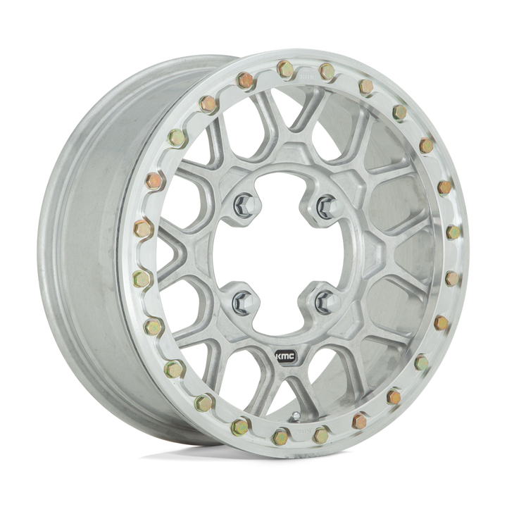 KMC WHEELS POWERSPORTS KS435 GRENADE BEADLOCK FORGED 15X6 4X156 38 119.1 RAW MACHINED FORGED