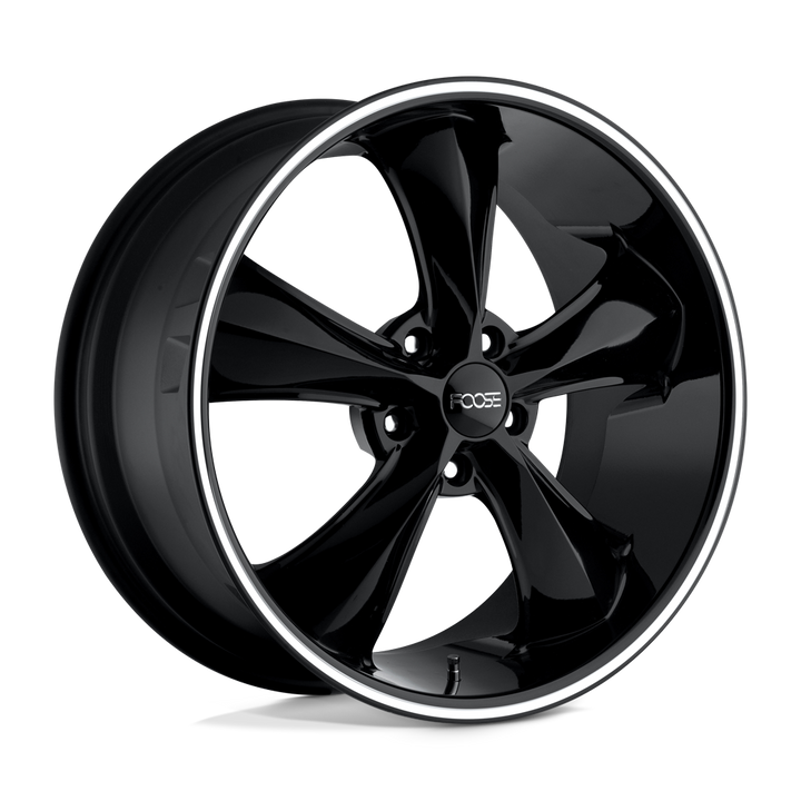 Foose 1pc F104 Legend 20x8.5 5x115 7 71.5 Gloss Black Milled