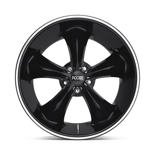 Foose 1pc F104 Legend 20x10 5x127 0 78.1 Gloss Black Milled