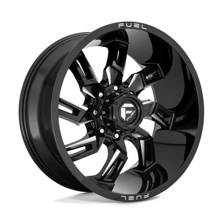 CARBURANT TOUT-TERRAIN D747 LOCKDOWN 20X10 8X165.1 -18 125.1 NOIR BRILLANT FRAISÉ