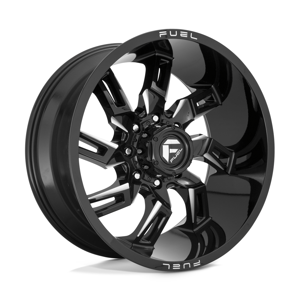 CARBURANT TOUT-TERRAIN D747 LOCKDOWN 22X10 6X135 -18 87.1 NOIR BRILLANT FRAISÉ