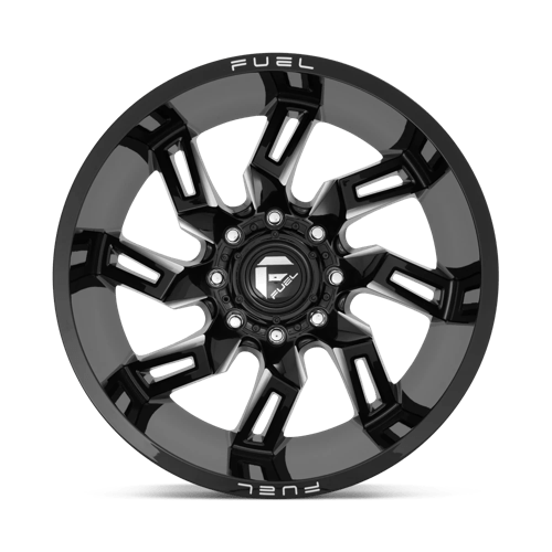 CARBURANT TOUT-TERRAIN D747 LOCKDOWN 22X10 5X127 -18 71.5 NOIR BRILLANT FRAISÉ