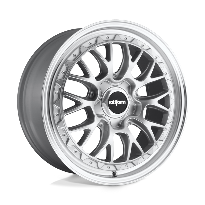 Rotiform 1pc R155 Lsr 19x10 5x112 35 66.56 Argent Brillant Usiné