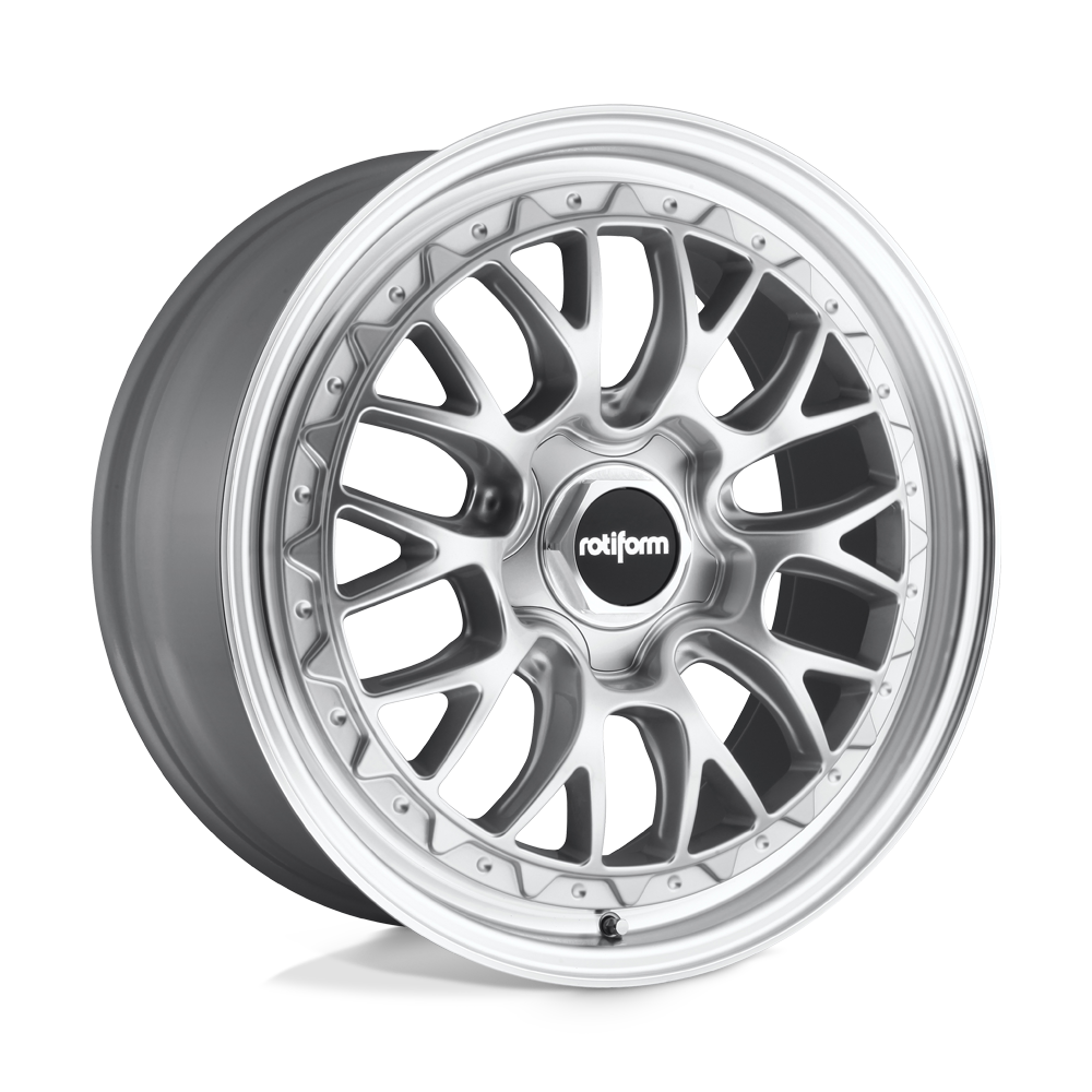 Rotiform 1pc R155 Lsr 19x8.5 5x112 45 66.56 Gloss Silver Machined