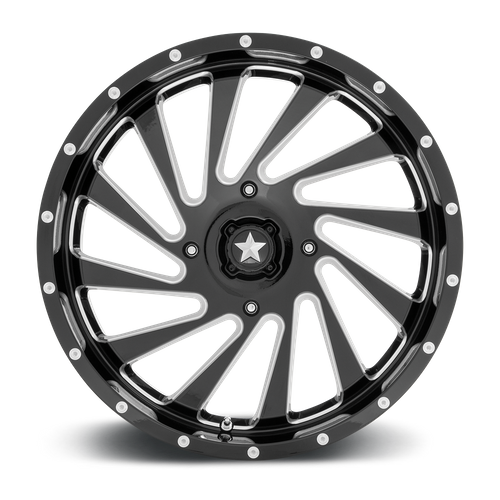 MSA Offroad Wheels M46 Blade 20x7 4x110 0 86 Noir Brillant Fraisé