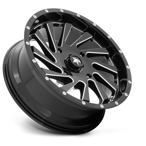 MSA Offroad Wheels M46 Blade 18x7 4x110 0 86 Gloss Black Milled