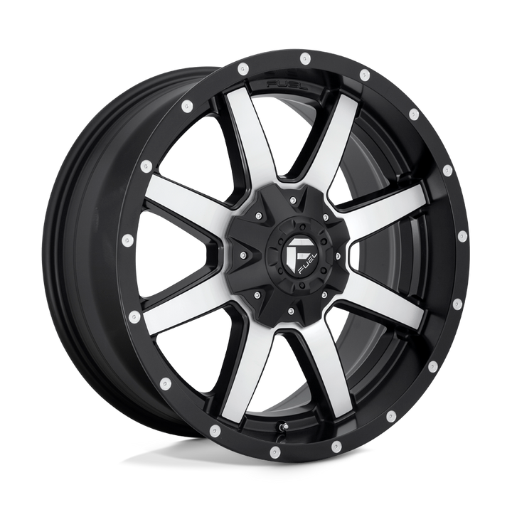 CARBURANT TOUT-TERRAIN D537 MAVERICK 17X9 6X135 / 6X139.7 -12 106.1 NOIR MAT USINÉ