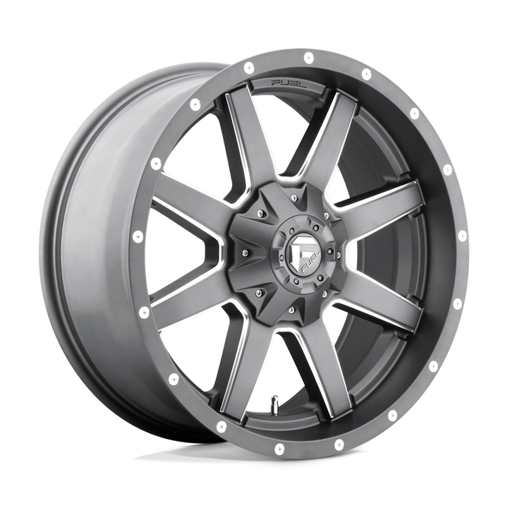 CARBURANT TOUT-TERRAIN D542 MAVERICK 20X9 5X139.7 / 5X150 1 110.1 MAT GUN METAL FRAISÉ