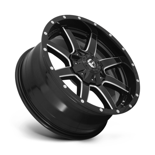 CARBURANT TOUT-TERRAIN D610 MAVERICK 20X12 6X135 / 6X139.7 -44 106.1 NOIR BRILLANT FRAISÉ