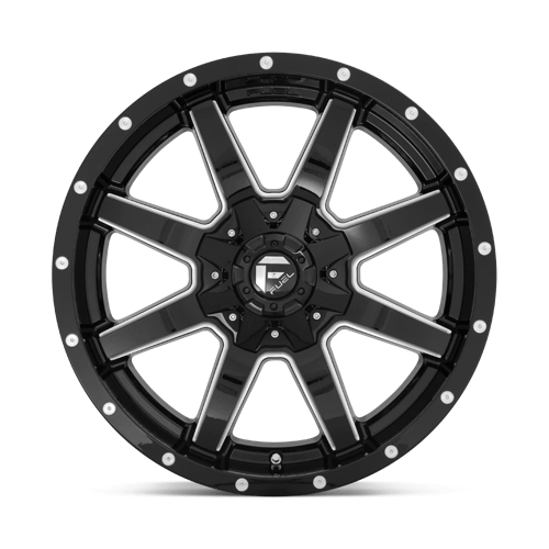 CARBURANT TOUT-TERRAIN D610 MAVERICK 20X10 6X135 / 6X139.7 -24 106.1 NOIR BRILLANT FRAISÉ