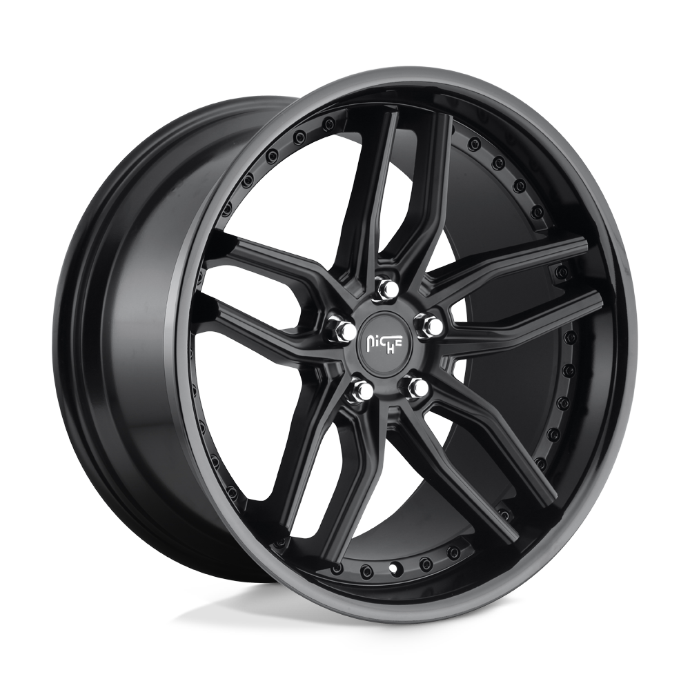 Niche 1pc M194 Methos 20x9 5x114.3 35 72.56 Gloss Black Matte Black