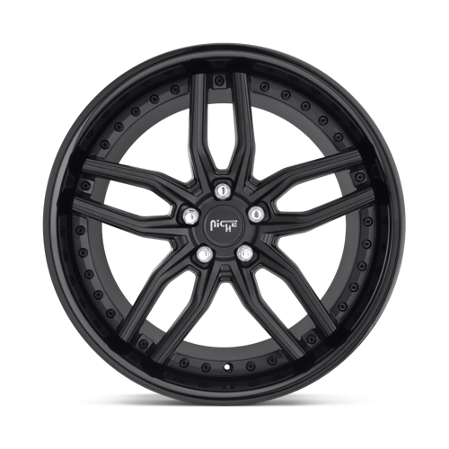 Niche 1pc M194 Methos 20x9 5x120 35 72.56 Noir Brillant Noir Mat