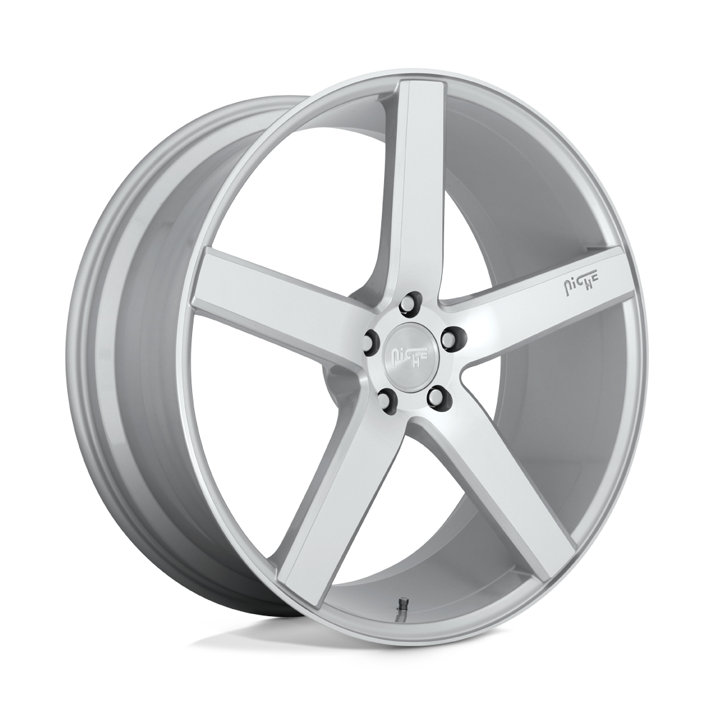 Niche 1pc M135 Milan 19x8.5 5x114.3 35 72.56 Argent Brillant Usiné
