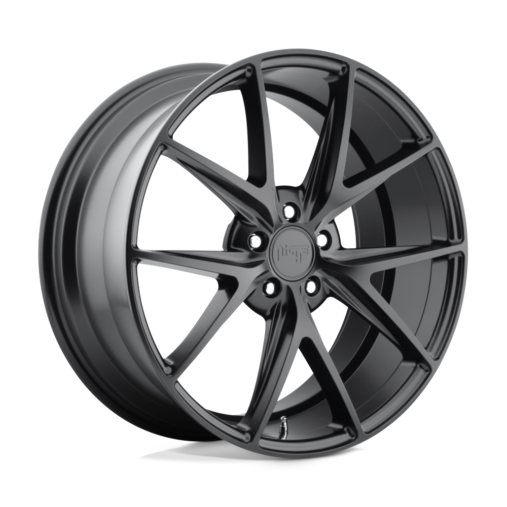 Niche 1pc M117 Misano 22x9 5x114.3 38 72.56 Noir Mat