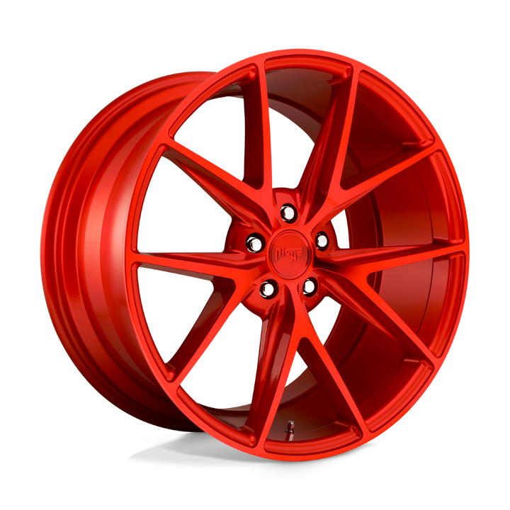 Niche 1pc M186 Misano 19x8.5 5x114.3 33 72.56 Candy Red