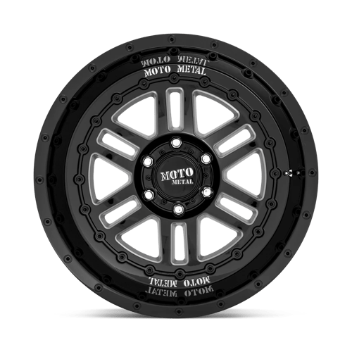 Moto Metal Mo800 Deep Six 20x10 6x139.7 -18 106.1 Gloss Black Milled