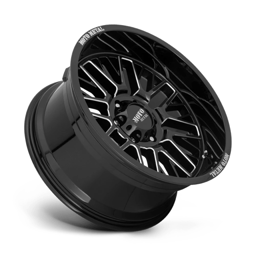Moto Metal Mo802 20x9 6x114.3 18 66.06 Noir Brillant Fraisé