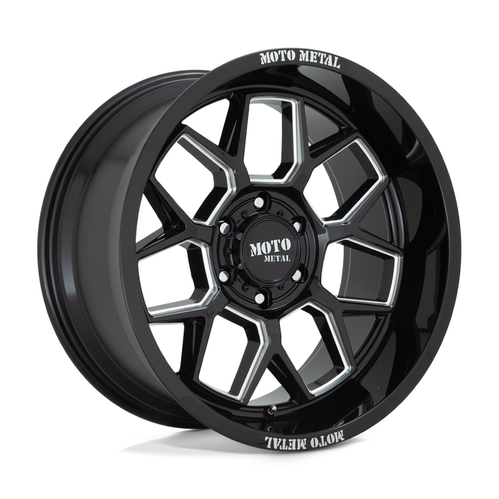 Moto Metal Mo803 Banshee 20x10 6x135 -18 87.1 Gloss Black Milled