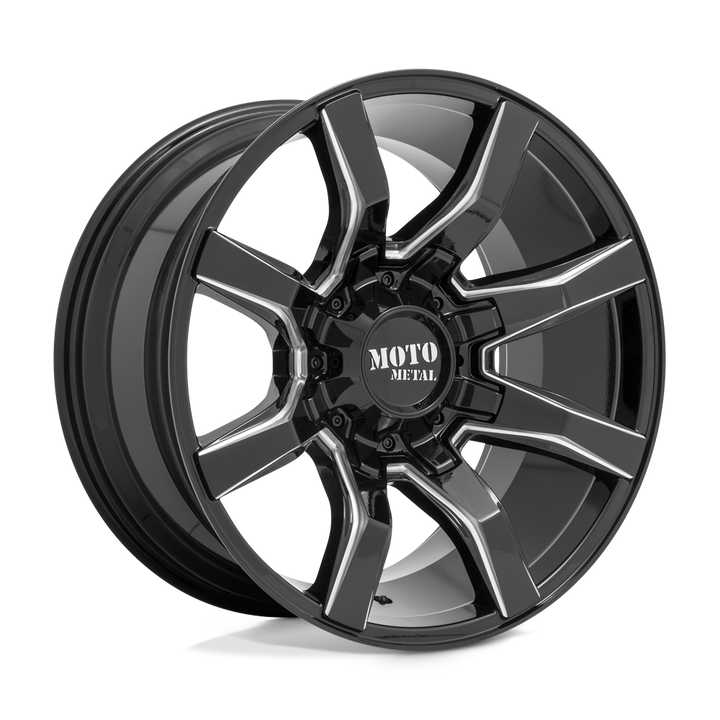 Moto Metal Mo804 Spider 20x9 8x165.1 0 125.1 Gloss Black Milled