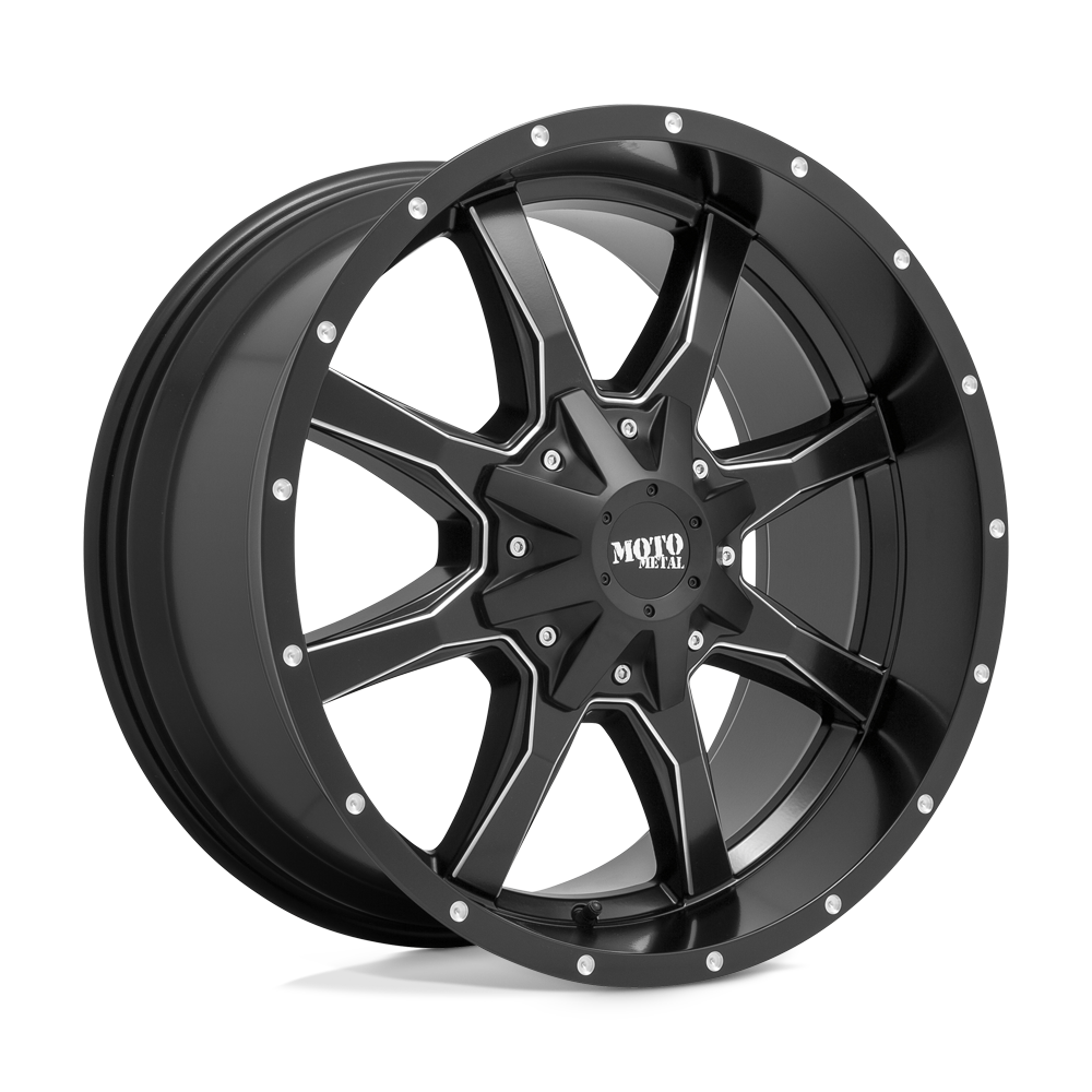 Moto Metal Mo970 20x9 8x180 18 124.2 Semi Gloss Black Milled