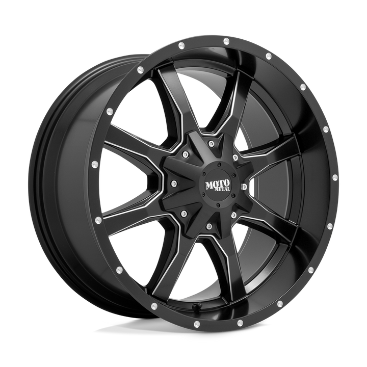 Moto Metal Mo970 20x9 8x180 18 124.2 Semi Gloss Black Milled
