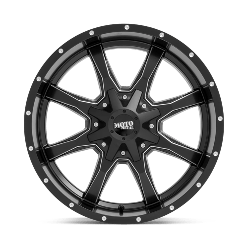 Moto Metal Mo970 17x8 5x127 / 5x139.7 0 78.1 Noir semi-brillant fraisé