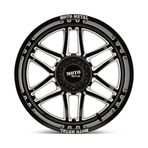 Moto Metal Mo992 Folsom 22x10 5x127 -18 71.5 Noir Brillant Fraisé