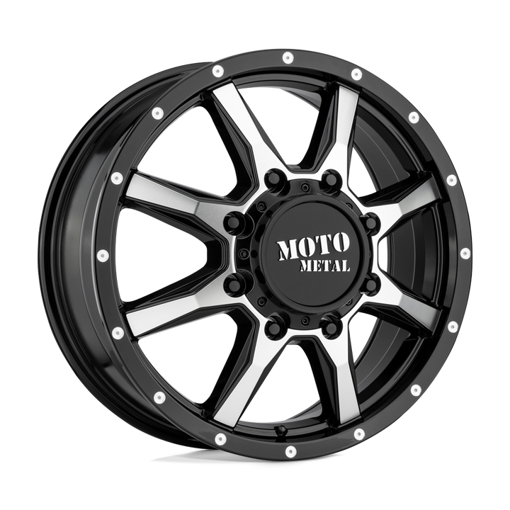 Moto Metal Mo995 20x8.25 8x210 127 154.3 Gloss Black Machined - Front