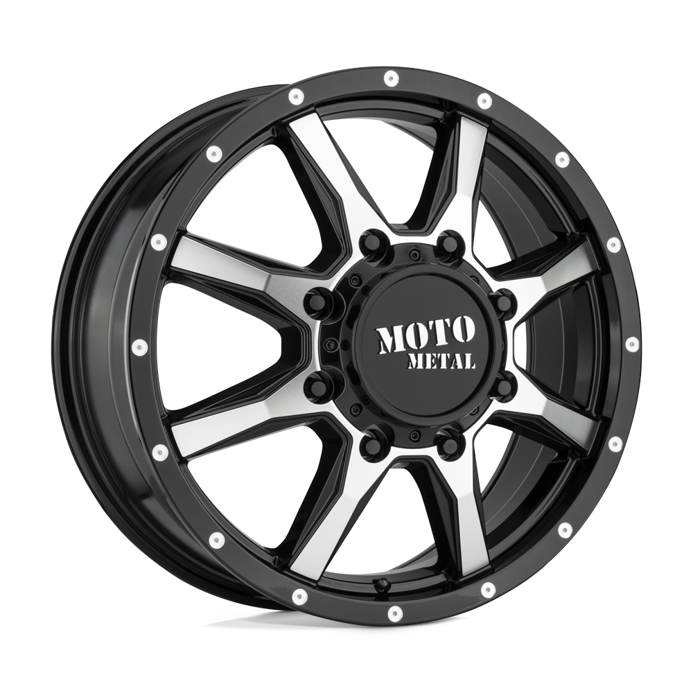 Moto Metal Mo995 20x8.25 8x210 127 154.3 Gloss Black Machined - Front