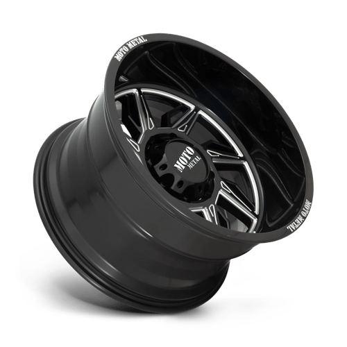 Moto Metal Mo997 Hurricane 20x10 6x135 -18 87.1 Noir Brillant Fraisé - Directionnel Gauche