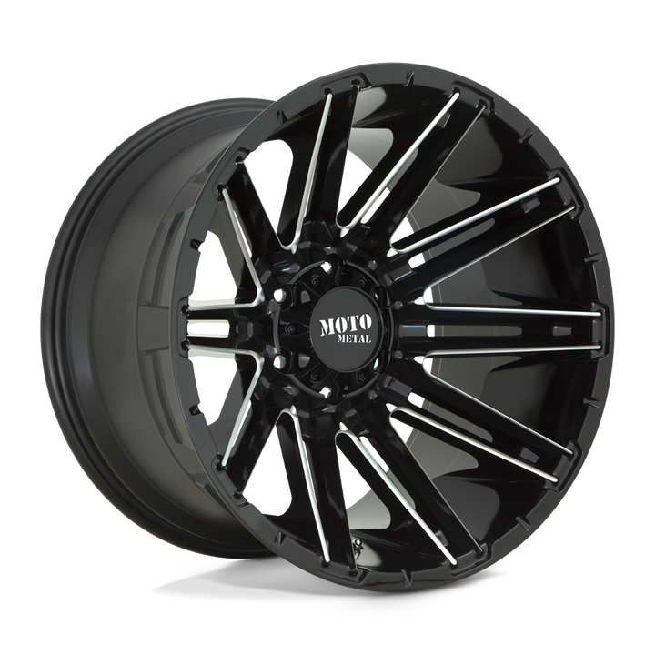 Moto Metal Mo998 Kraken 20x9 8x180 0 124.2 Gloss Black Milled