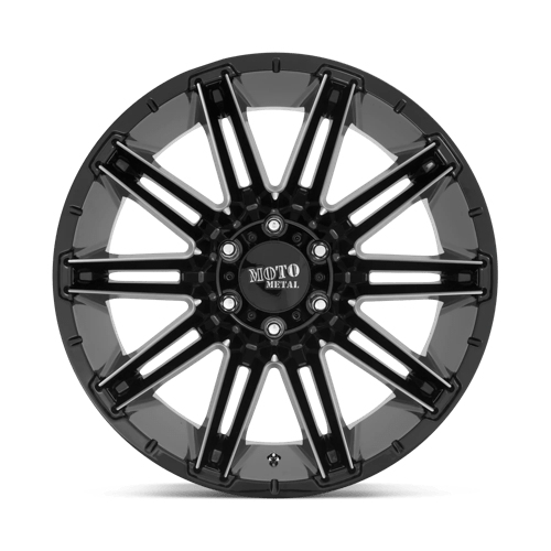 Moto Metal Mo998 Kraken 20x10 5x139.7 -18 78.1 Noir Brillant Fraisé