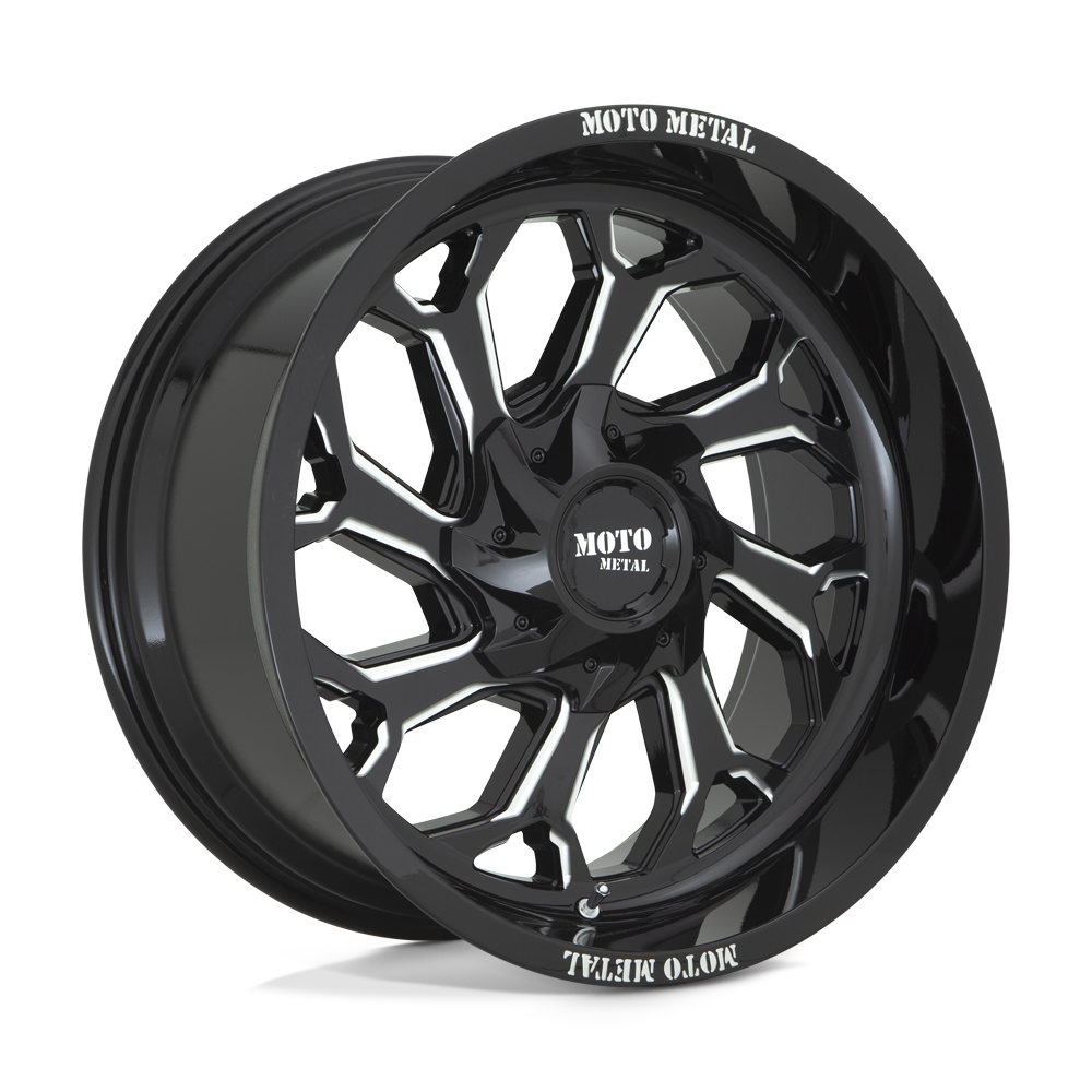 Moto Metal Mo999 20x10 5x127 / 5x139.7 -18 78.1 Gloss Black Milled