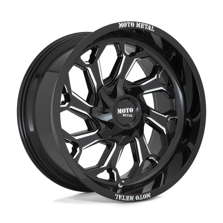 Moto Metal Mo999 20x10 5x127 / 5x139.7 -18 78.1 Gloss Black Milled