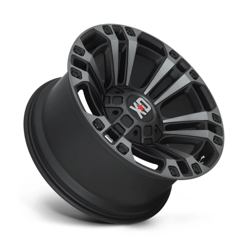 XD Wheels Xd851 Monster 3 20x10 8x165.1 -18 125.1 Noir satiné avec teinte grise