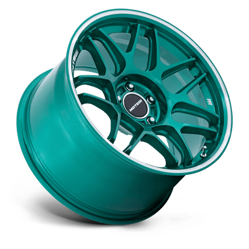 Motegi Mr158 Tsubaki 18x8.5 5x108 42 63.36 Hokkaido Green W/ Machined Lip