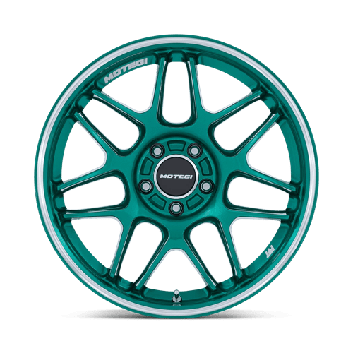 Motegi Mr158 Tsubaki 18x8.5 5x108 42 63.36 Hokkaido Green W/ Machined Lip