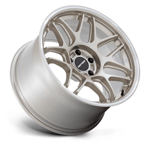 Motegi Mr158 Tsubaki 18x8.5 5x112 42 66.56 Motorsport Gold W/ Machined Lip