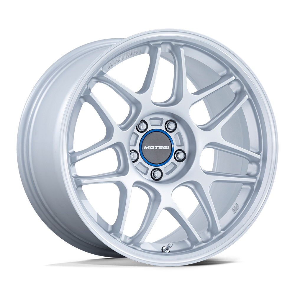 Motegi Mr158 Tsubaki 18x10.5 5x120 25 74.1 Hyper Silver avec lèvre usinée