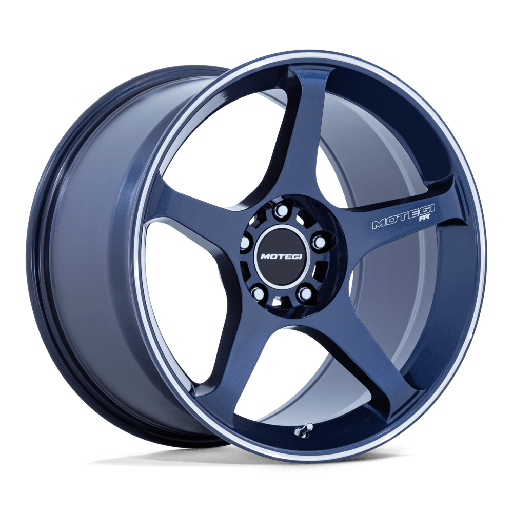 Motegi Mr159 Battle V 17x9,5 5x114,3 35 72,56 Bleu obsidienne avec bande de lèvre usinée
