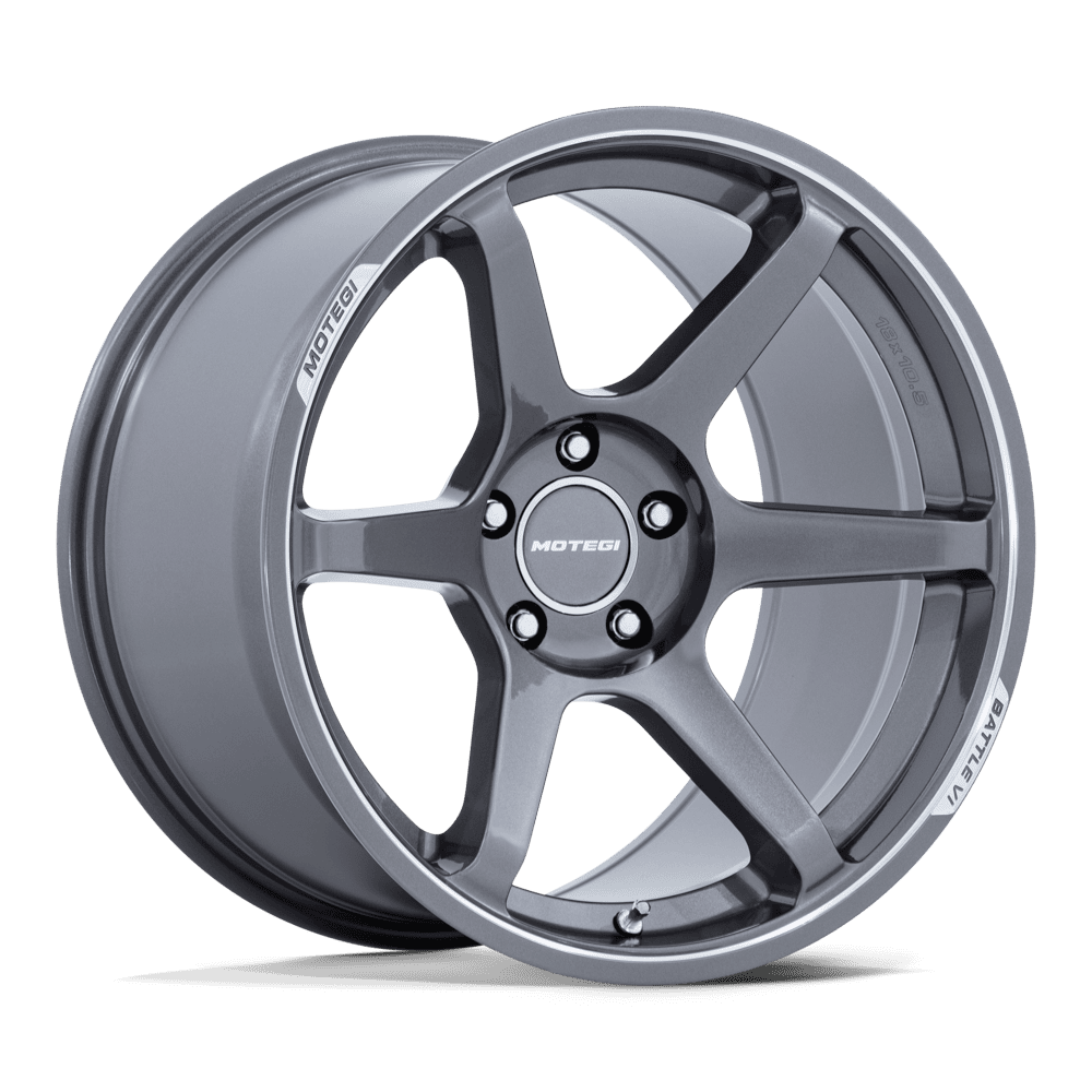 Motegi Mr160 Battle Vi 19x9.5 5x100 40 56.15 Gloss Gunzilla Machined Lip