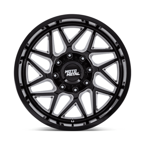 Moto Metal Mo812 Turbine 20x10 6x135 -18 87.1 Noir brillant fraisé