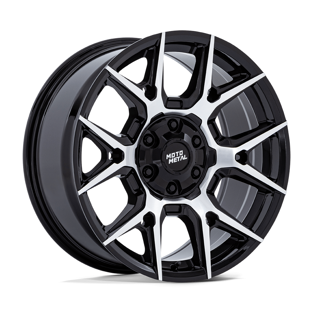 Moto Metal Mo813 Mason 18x9 6x135 / 6x139.7 18 95.1 Gloss Black Machined Face