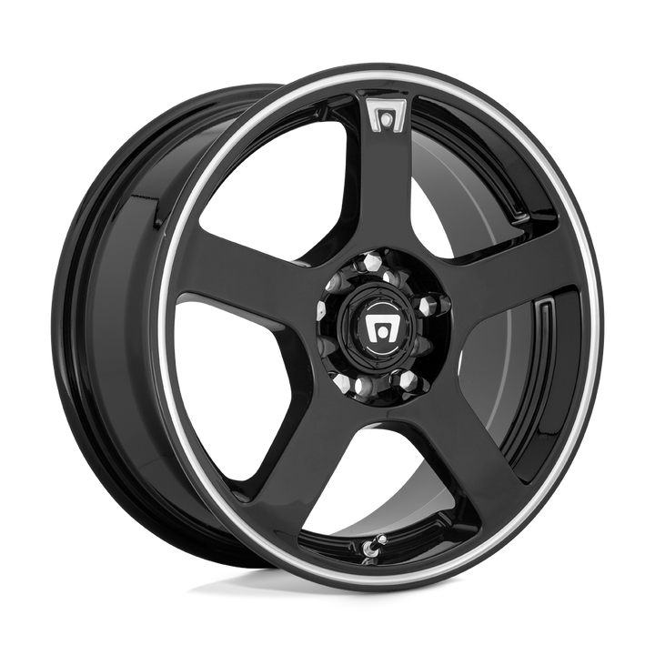 Motegi Mr116 Fs5 16x7 5x100 / 5x114.3 40 72.56 Gloss Black Machined Flange