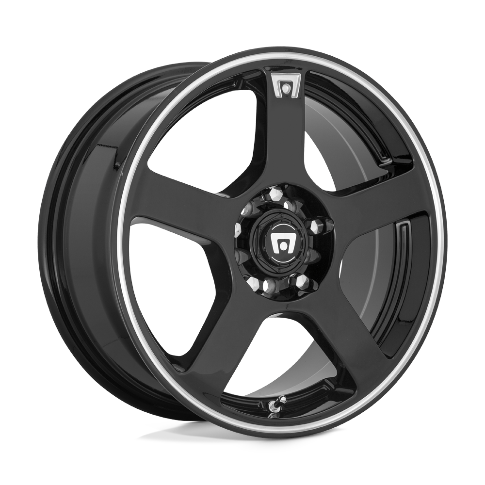 Motegi Mr116 Fs5 18x8 5x108 / 5x114.3 45 72.56 Gloss Black Machined Flange
