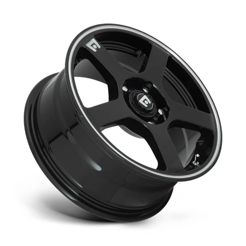 Motegi Mr116 Fs5 15x6.5 4x100 / 4x114.3 40 72.56 Gloss Black Machined Flange