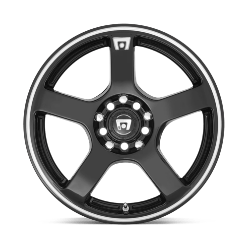 Motegi Mr116 Fs5 18x8 5x108 / 5x114.3 45 72.56 Gloss Black Machined Flange