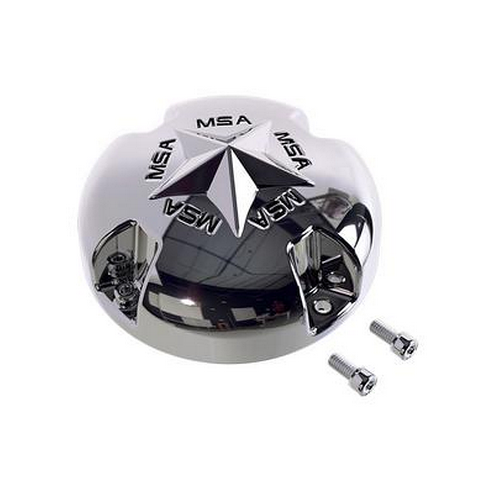 Msa Star Cap - Bolton Chr Star - Chrome
