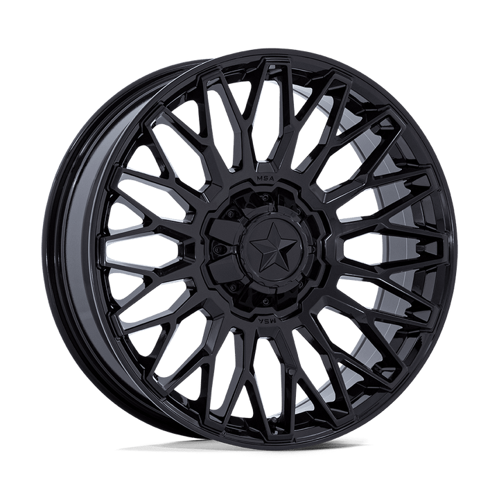Roues tout-terrain MSA M50 Clubber 24x7 4x137 / 4x156 0 110.1 Noir brillant