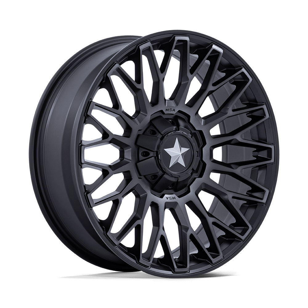 Roues tout-terrain MSA M50 Clubber 24x7 4x137 / 4x156 0 110.1 Noir mat Ddt